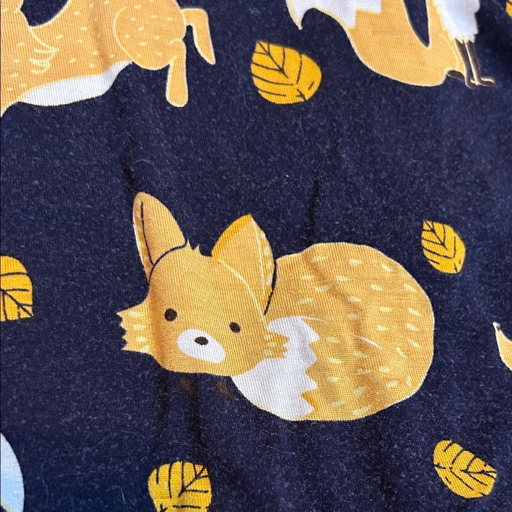 Modcloth Yellow and Cream Fox Print Blouse - Picture 4 of 4